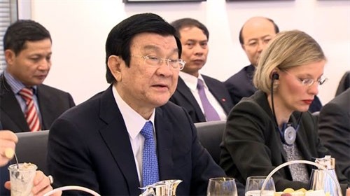 Chủ tịch nước Trương Tấn Sang phát biểu tại Viện Koerber – Trung tâm nghiên cứu hàng đầu của Đức - ảnh 1